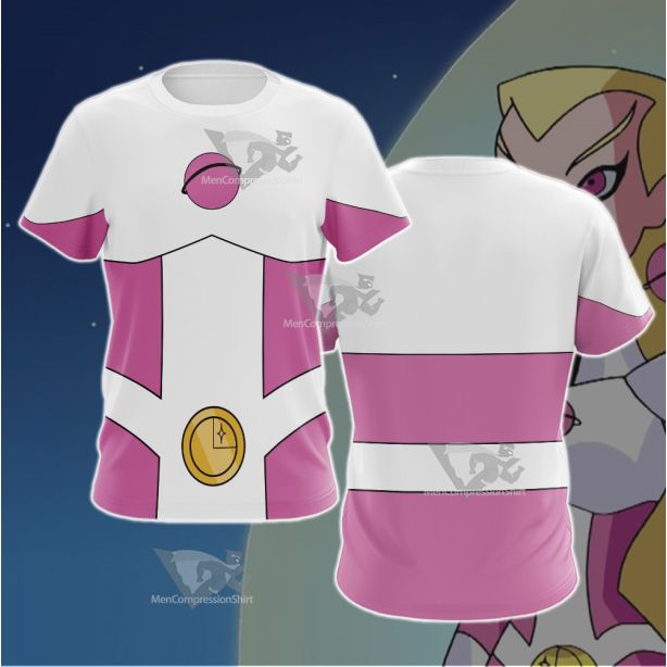 Legion Of Super Heroes Saturn Girl Pink Cosplay T-Shirt