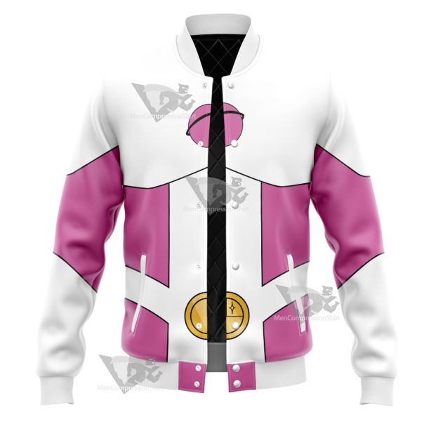 Legion Of Super Heroes Saturn Girl Pink Cosplay Varsity Jacket