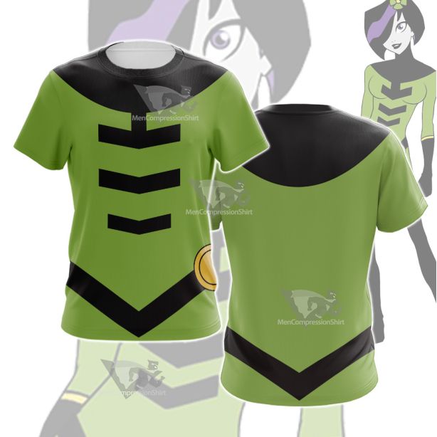 Legion Of Super Heroes Shrinking Violet Green Cosplay T-Shirt