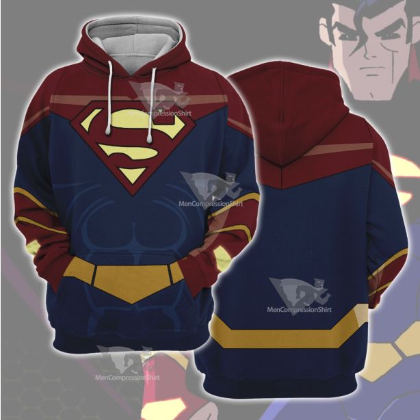 Legion Of Super Heroes Superman X Red Cosplay Hoodie