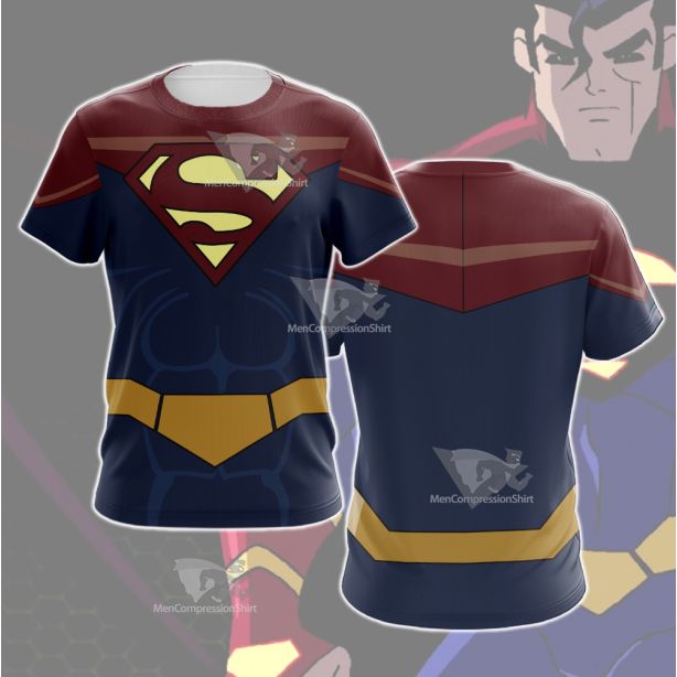 Legion Of Super Heroes Superman X Red Cosplay T-Shirt