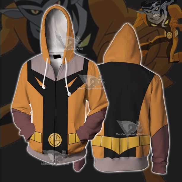 Legion Of Super Heroes Timber Wolf Orange Cosplay Zip Up Hoodie