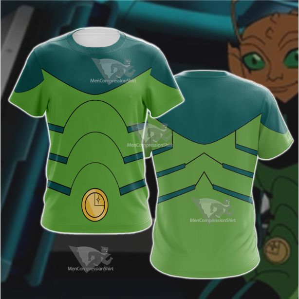 Legion Of Superheroes Chameleon Boy Green Cosplay T-Shirt