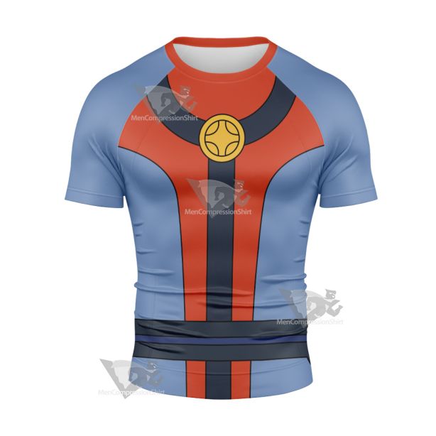 Legion Of Superheroes Colossal Boy Red Short Sleeve Compression Shirt