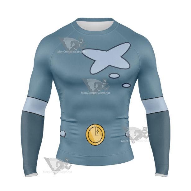 Legion Of Superheroes Dream Girl Grey Long Sleeve Compression Shirt