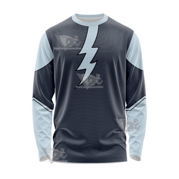 Legion Of Superheroes Mekt Ranzz Grey Cosplay Long Sleeve Shirt