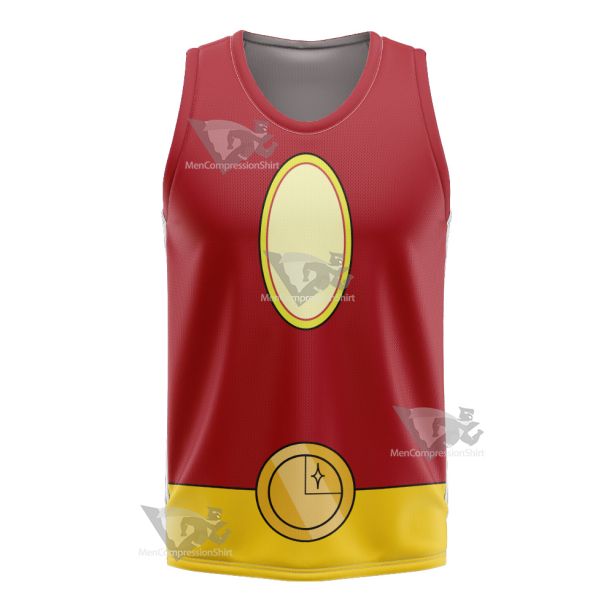 Legion Of Superheroes Sun Boy Back Red Cosplay Basketball Jersey