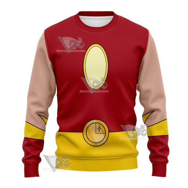 Legion Of Superheroes Sun Boy Back Red Cosplay Sweatshirt