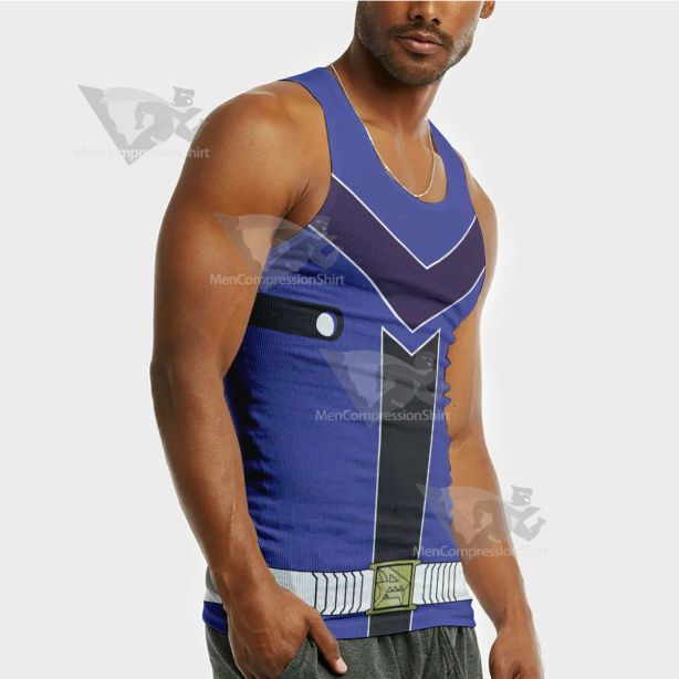 Loser Ranger Aoshima Shougo Blue Sleeveless Compression Shirt