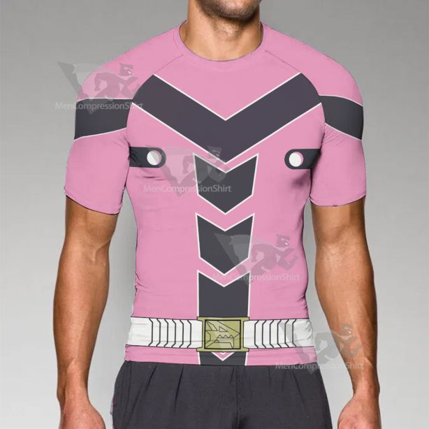 Loser Ranger Sakurama Sesera Pink Short Sleeve Compression Shirt