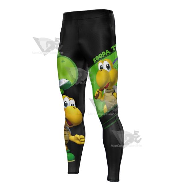 Mario Sports Green Koopa Play Golf Men Compression Legging