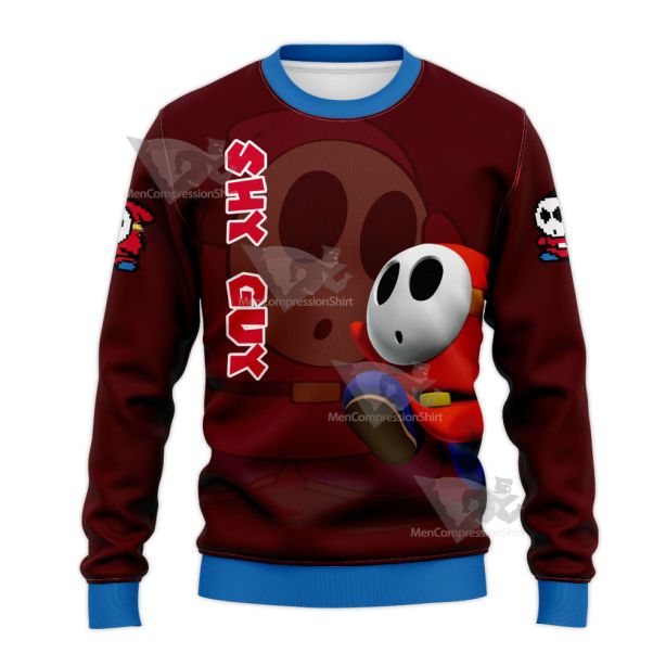 Mario Sports Shy Guy Play Tennis Sweatshirt