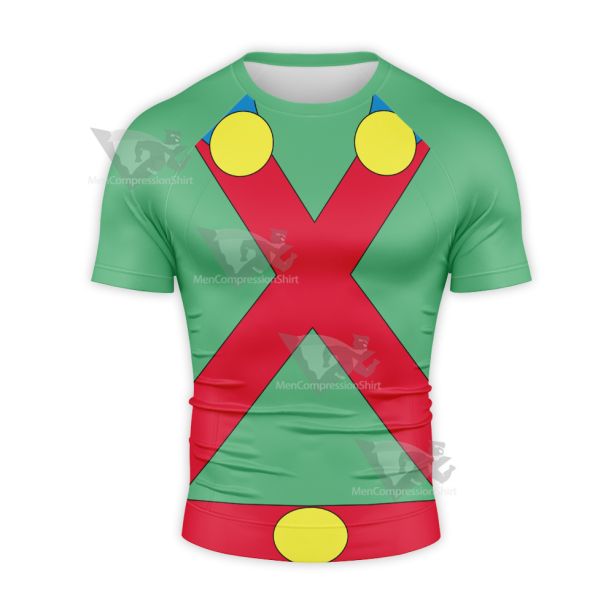 Martian Manhunter Animation Styling Short Sleeve Compression Shirt