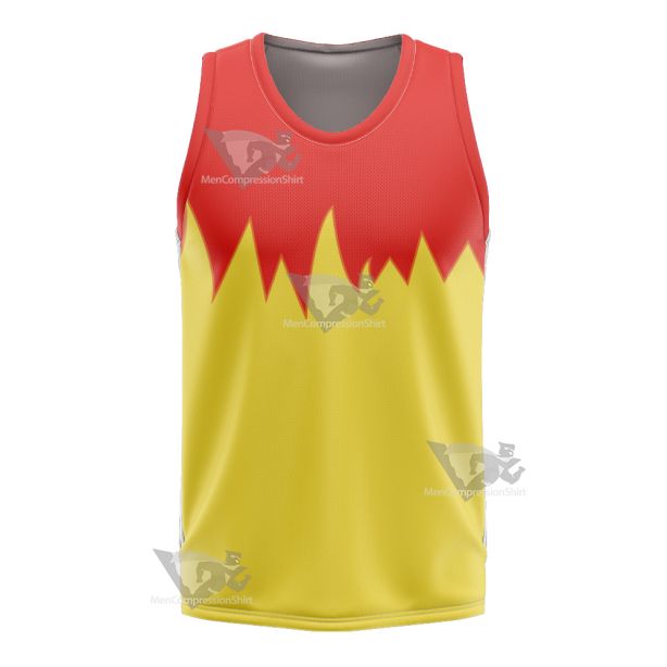 Martin Mystery Red And Yellow Cosplay Basketball Jersey