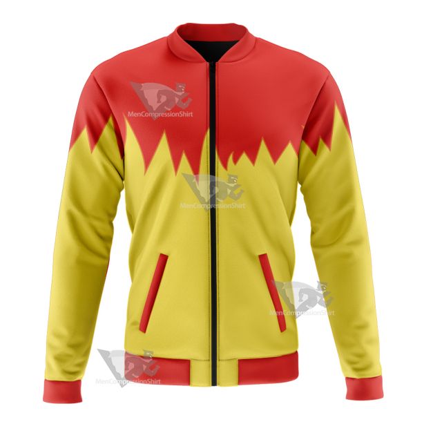 Martin Mystery Red And Yellow Cosplay Bomber Jacket