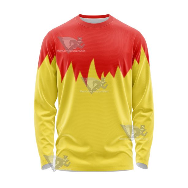 Martin Mystery Red And Yellow Cosplay Long Sleeve Shirt