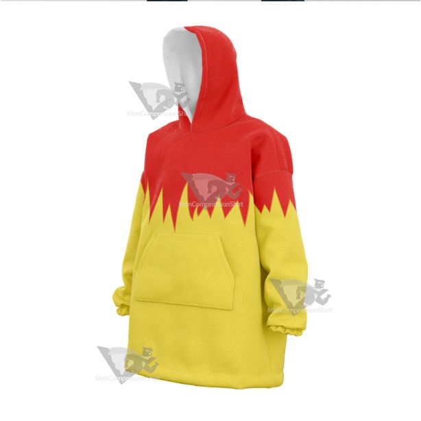 Martin Mystery Red And Yellow Cosplay Snug Oversized Blanket Hoodie