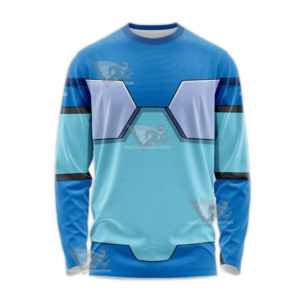 Mega Man X Blue Long Sleeve Shirt