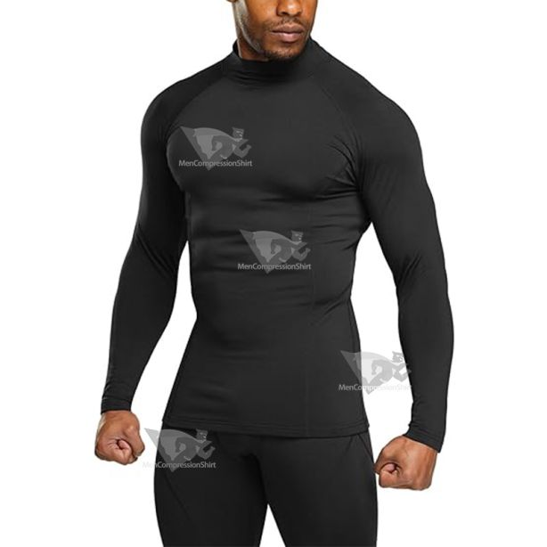 Mens Black Long Sleeve Compression Shirts