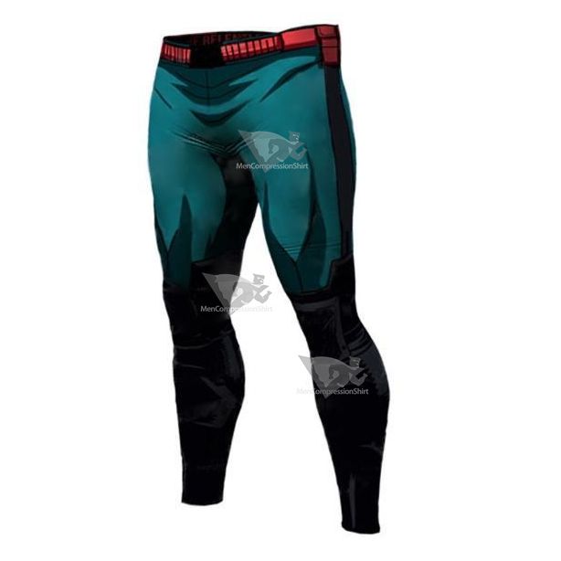 Mens My Hero Academia Deku Leggings Compression Spats