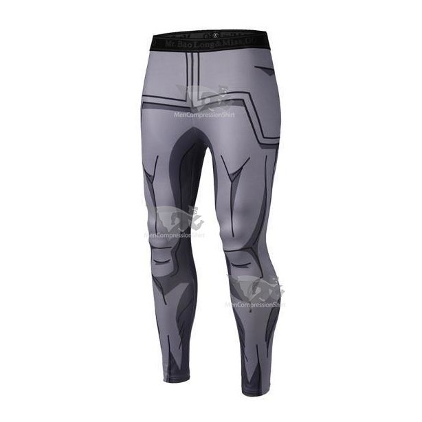 Mens Vegeta Resurrection F Armor Dragon Ball Z Leggings Compression Spats