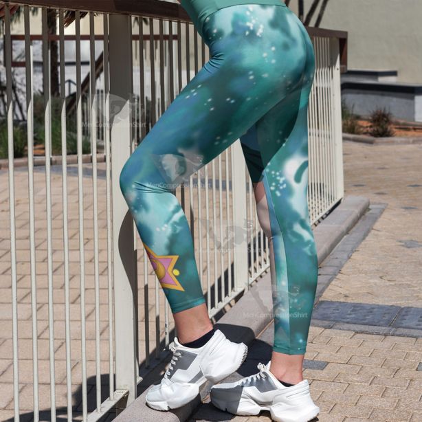 Michiru Kaioh Sailor Moon Sailor Neptune Green Women Leggings