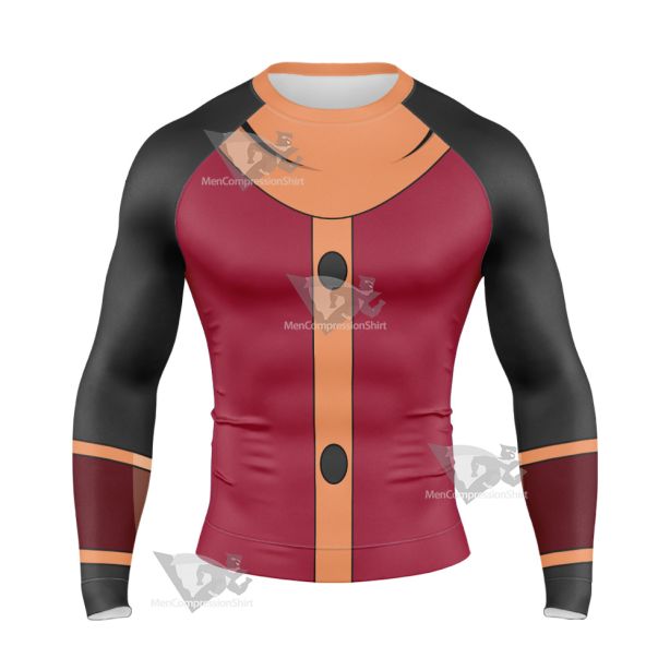 Mighty Magiswords Prohyas Warrior Red Long Sleeve Compression Shirt