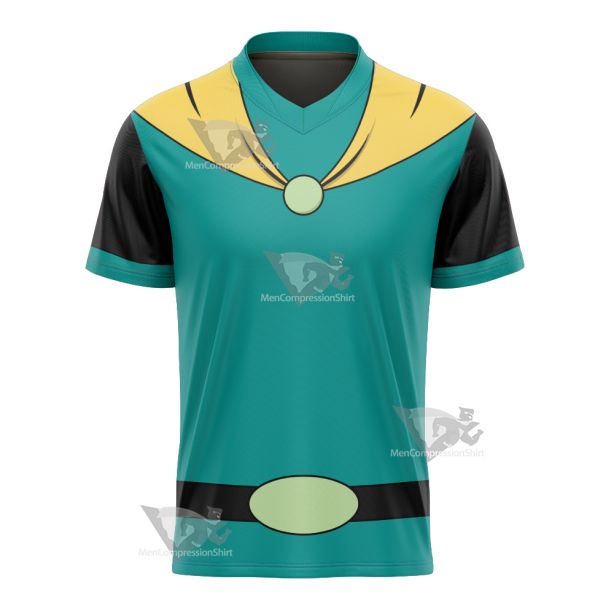 Mighty Magiswords Vambre Warrior Green Cosplay Football Jersey