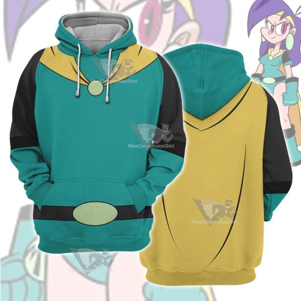 Mighty Magiswords Vambre Warrior Green Cosplay Hoodie