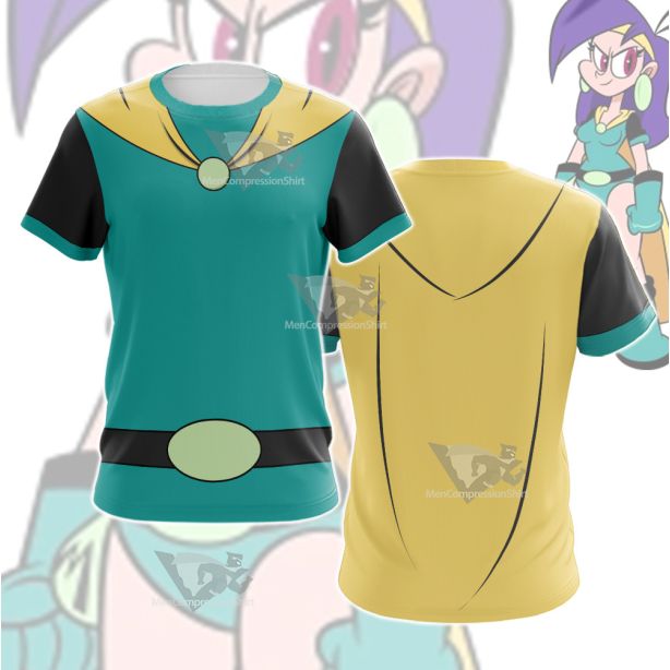 Mighty Magiswords Vambre Warrior Green Cosplay T-Shirt