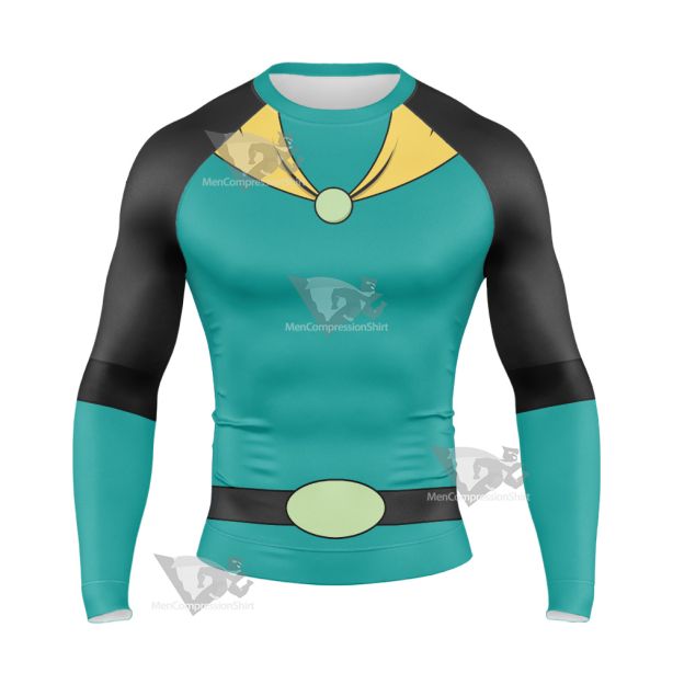 Mighty Magiswords Vambre Warrior Green Long Sleeve Compression Shirt