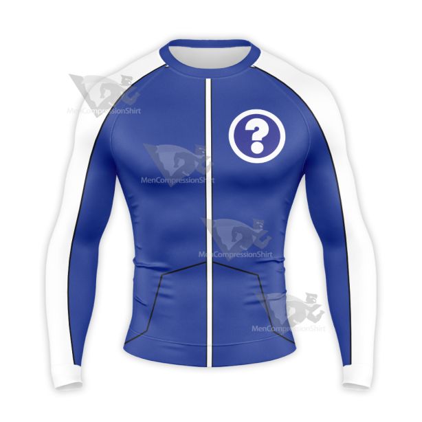 Mike Tyson Mysteries Blue Cosplay Long Sleeve Compression Shirt