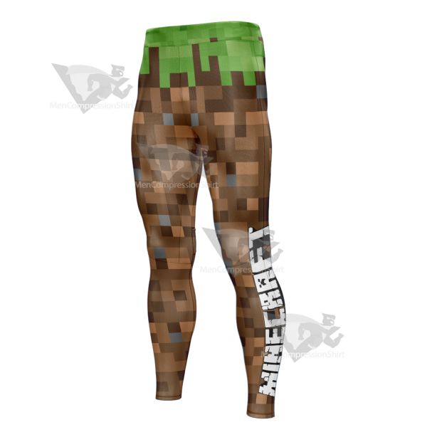 Minecraft Pixel World Game Men Compression Legging