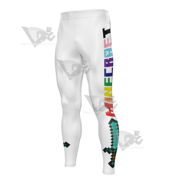 Minecraft Square Sword Men Compression Legging