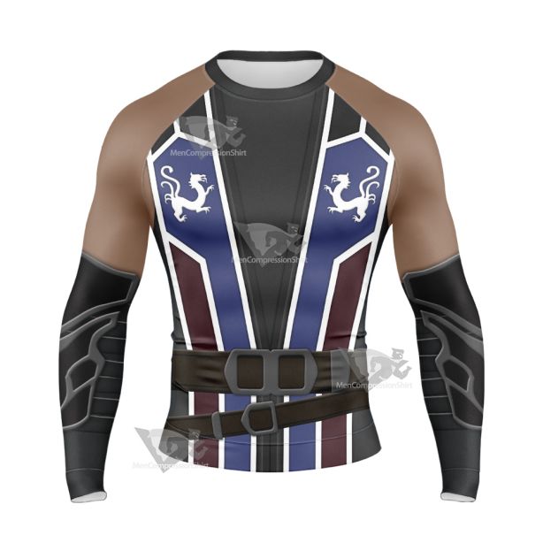 Mortal Kombat 11 Kung Lao Long Sleeve Compression Shirt