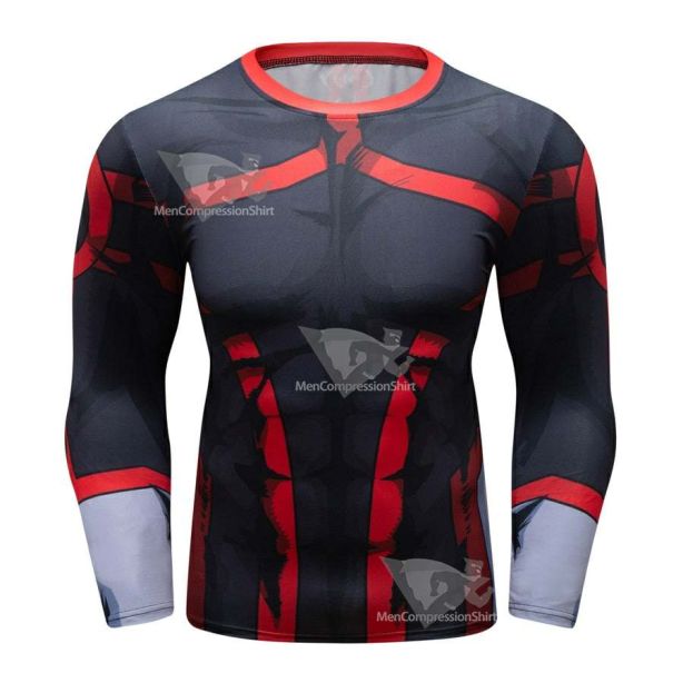 My Hero Academia All Might Bronze Age Elite Long Sleeve Rashguard