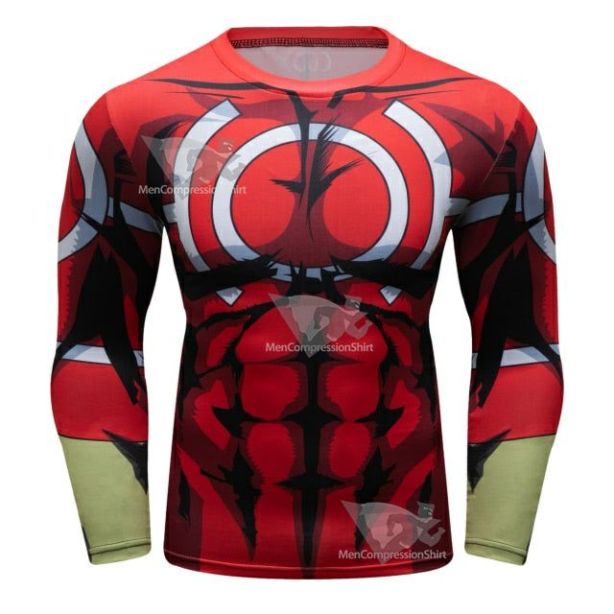 My Hero Academia All Might Silver Age Elite Long Sleeve Rashguard