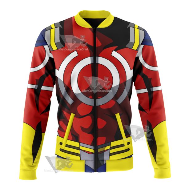 My Hero Academia All Might Toshinori Yagi Red Bomber Jacket