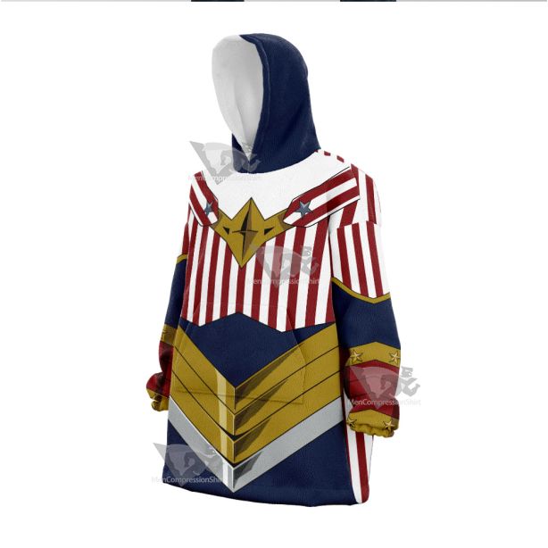 My Hero Academia Cathleen Bate Star And Stripe Snug Oversized Blanket Hoodie