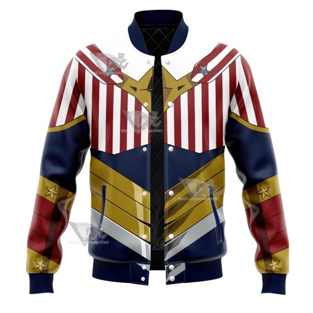 My Hero Academia Cathleen Bate Star And Stripe Varsity Jacket