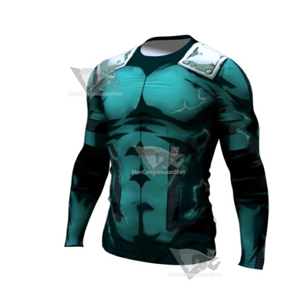 My Hero Academia Compression Deku Full Cowling Premium Long Sleeve Rashguard