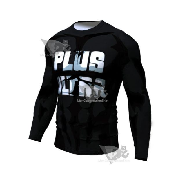 My Hero Academia Compression Plus Ultra Black Premium Long Sleeve Rashguard