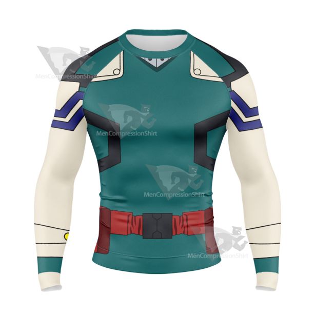 My Hero Academia Izuku Midoriya Deku Long Sleeve Compression Shirt