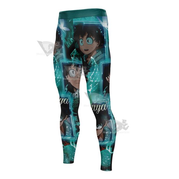 My Hero Academia Izuku Midoriya Deku Mens Compression Legging