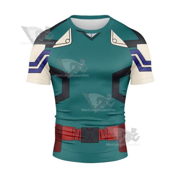 My Hero Academia Izuku Midoriya Deku Rash Guard Compression Shirt