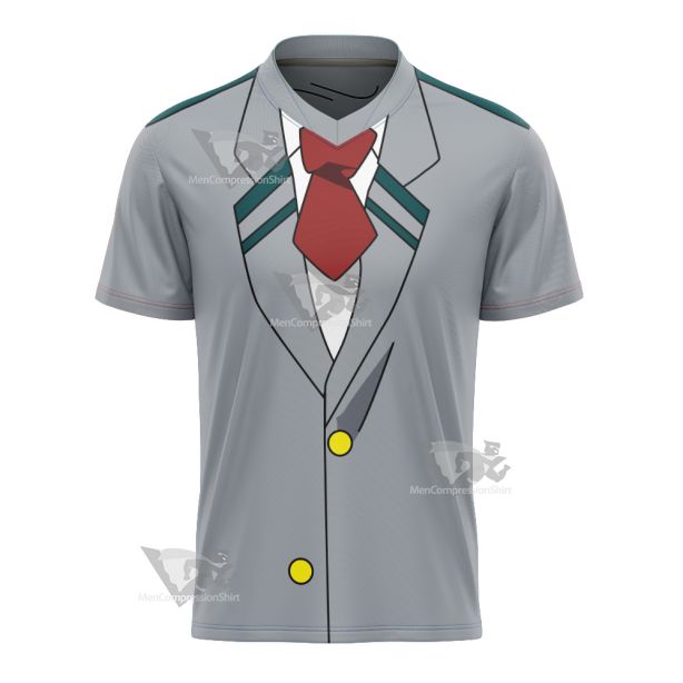 My Hero Academia Izuku Midoriya Deku Red Football Jersey