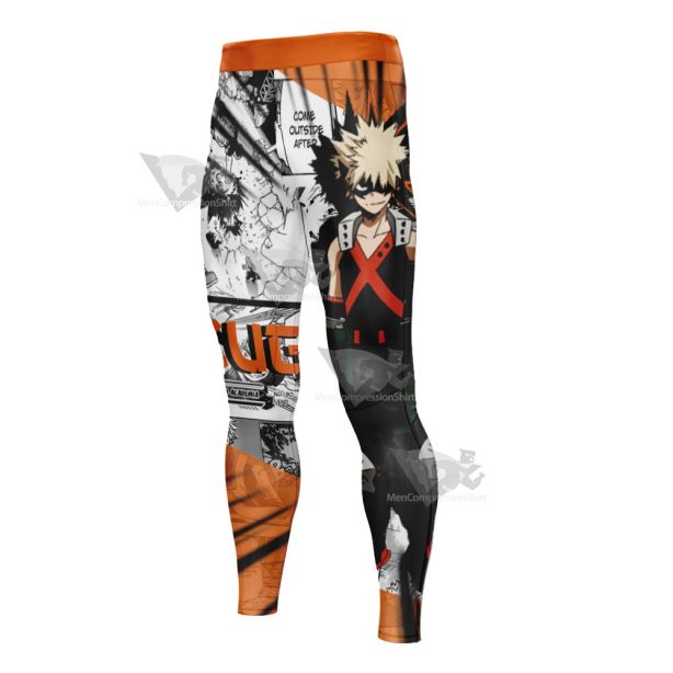 My Hero Academia Katsuki Bakugou Mens Compression Legging