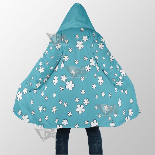 Nami Kimono Blue Flower Dream Cloak