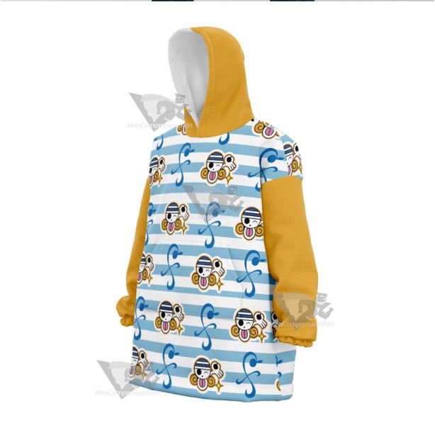 Nami Skull Blue Snug Oversized Blanket Hoodie