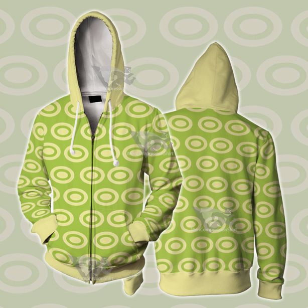 Nami Stampede Green Cosplay Zip Up Hoodie